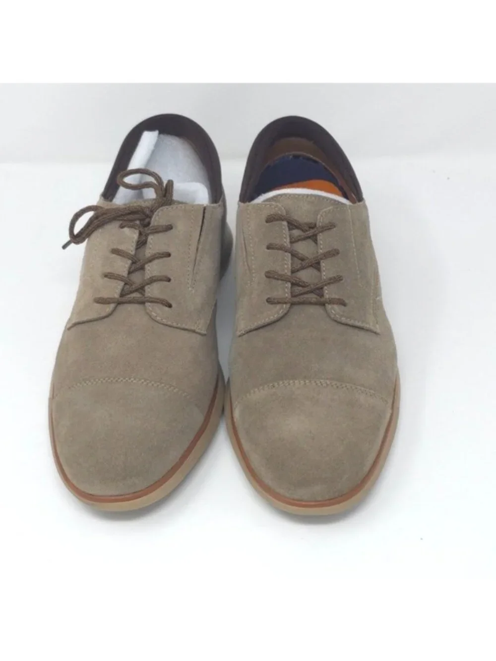 Thomas & Vine Felton Taupe Leather Penny Loafer Tru Comfort 8M